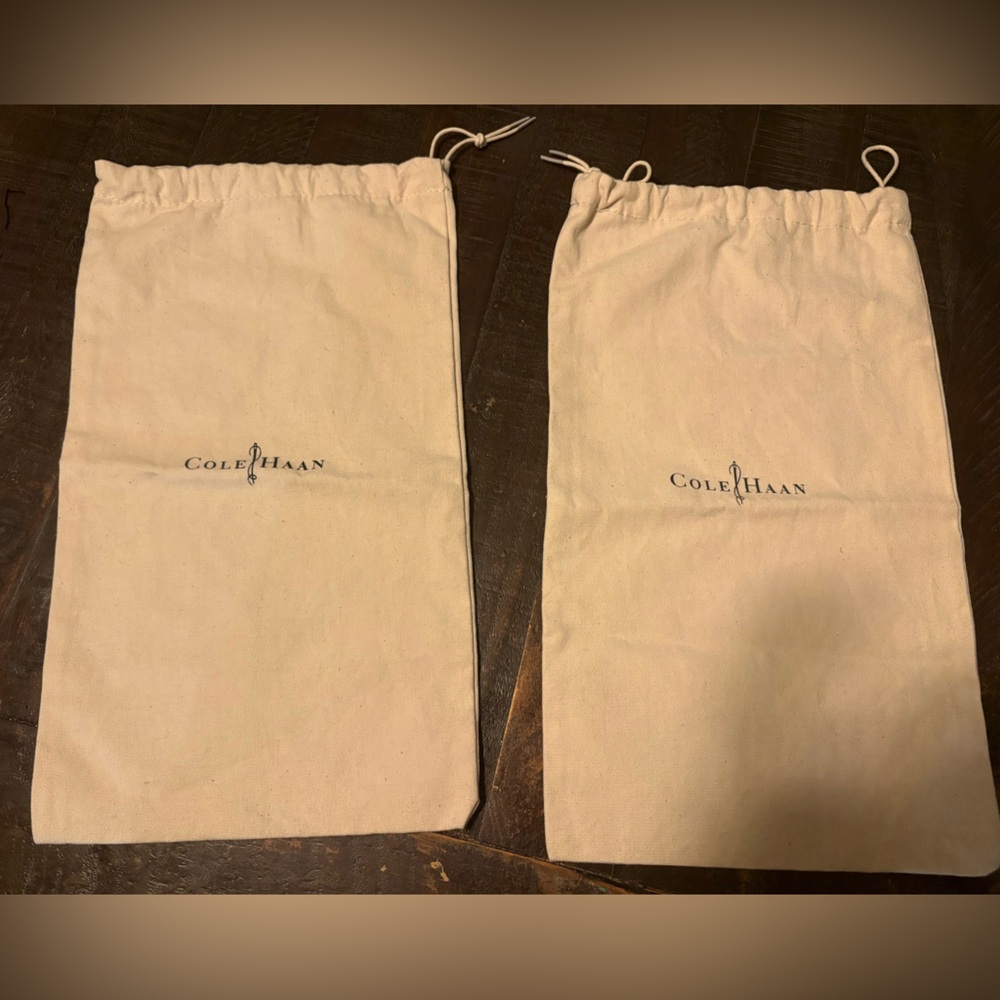 Cole Haan Beige Drawstring Bags- Lot of 2